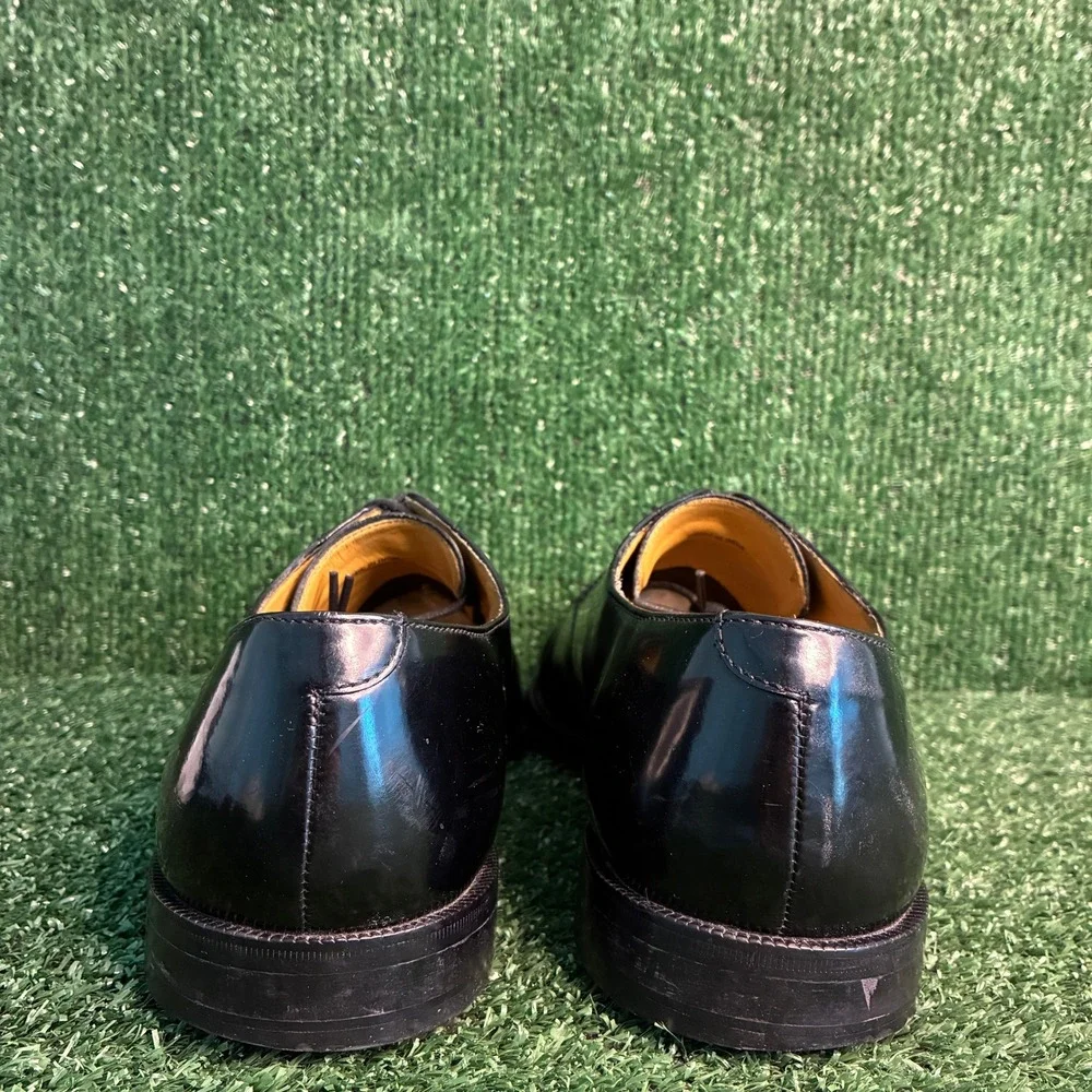 Cole Haan Split Toe Leather Lace Up Oxford Dress Shoes Black Mens Sz 10 EE Wide
